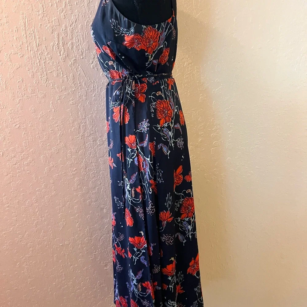 Madewell Cami Wrap Dress in Windblown‎ Poppies - Picture 2 of 8